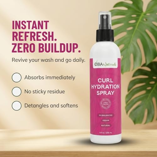 OBIA Naturals Curl Hydration Spray 8 oz miniatura 4