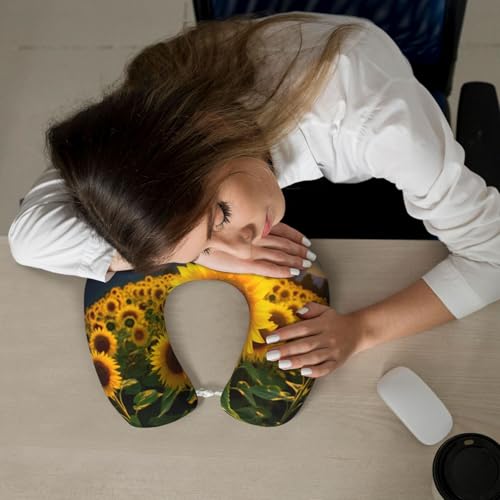 Almohada de Viaje Cervical de Poliéster Negra miniatura 7