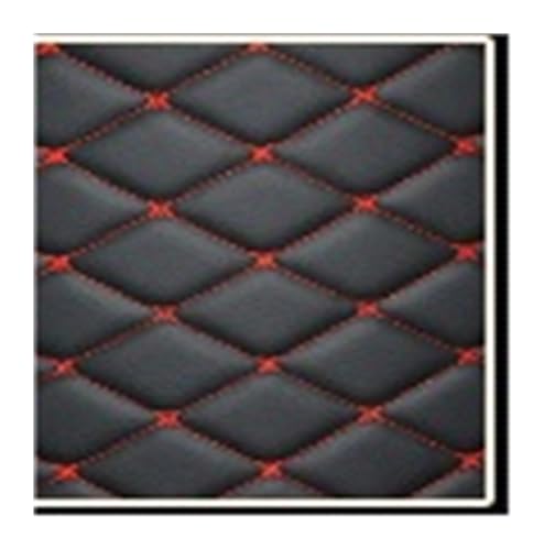 Tapis de coffre pour Espace 2015-2020 en cuir noir et rouge 5 places