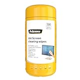 Große, wiederverschließbare Spenderdose mit 100 Tüchern, ideal für die regelmäßige Reinigung von Schreibtisch und Arbeitsplatz