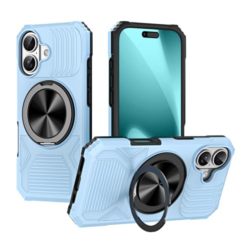 Coque iPhone 13 magnétique pliable azur pour éviter les chutes et stabiliser l'écran