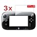 Insten 3-Pack Anti Scratch Reusable Screen Protector Compatible With Nintendo Wii U Gamepad