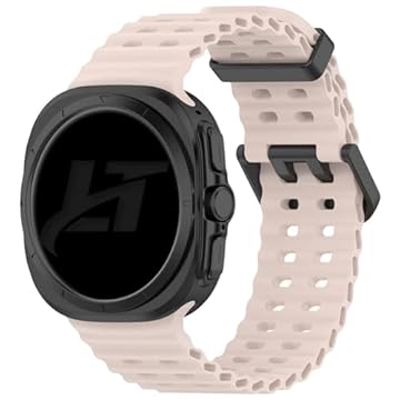 Pulseira Ondas LTimports compativel com Galaxy Watch Ultra 47mm Sm-L705 / Sm-L705F LTE (LT-Rose)