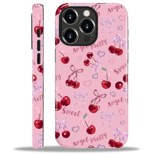 ilikediy for iPhone 11 Case,HL2 Coquette Aesthetic Bow Chreey Hybrid 2 Layer Hard Shell Silicone Protective Pattern Design Case