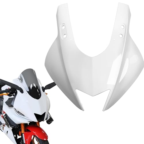 WOOGA Motorcycle Headlight Holder Cover Front Head Cowl Upper Nose Housing Fairing Cover compatible for YA&MA&HA YZF-R3 YZF R25 YZFR3 YZFR25 2019-2024 (White) by WOOGA - Used condition - US$74.83