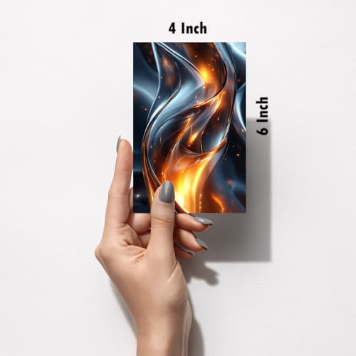 Image of SiddArtify Abstract Wall Art Prints Set - Modern Decorative Poster for Living Room Bedroom Office - Set of 2-4x6 Inch - Board (Pack of 6) - Sticker (Pack of 6)