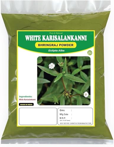 Karisalankanni Bhringraj Powder 100G | Bharangraj | Eclipta Alba Powder for All Types of Hair,1 Count