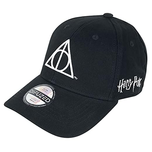 Difuzed Wizards Unite Deathly Hallows, Gorra De Béisbol Hombre, Negro, 37