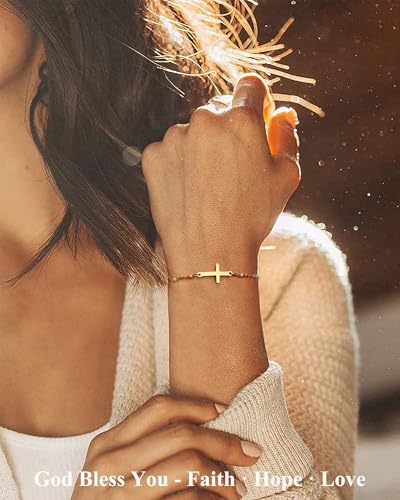 Tarsus Birthday Gifts for Women Teens, You are God's Gift to The World, Birthday Cross Bracelet for Friend Sister Daughter Granddaughter Niece...3