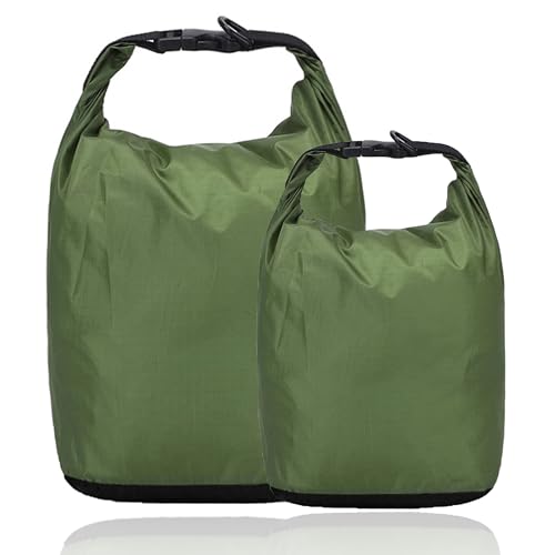 Niuoppy 2PCS Dry Bag, 3L/5L/10L/20L Dry Bags Waterproof, Lightweight Dry Sacks Bag, Rucksack Liner, Lightweight Canoe Bags for Kayaking Camping