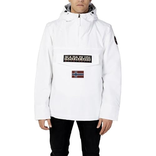 Image of Napapijri Rainforest Winter 3 Men's Winter Jacket, Bianco Brillante 002 (Np0a4gmc002)