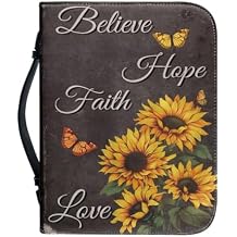Bible Covers for Women Men Book Cover for Bible Church Tote Bag Protector with Handle