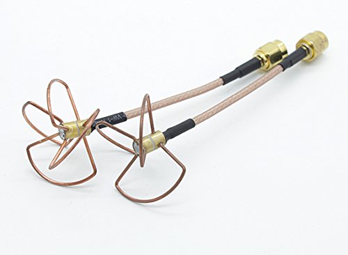 5.8 GHz Circular Polarized Antenna SMA Clover Leaf RX & TX