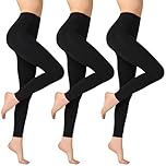 InfiniZer 3 Pairs 80D Footless Dance Tights for Women, Stretchy Opaque Soft Footless DanceTights Pantyhose for Daily Ballet