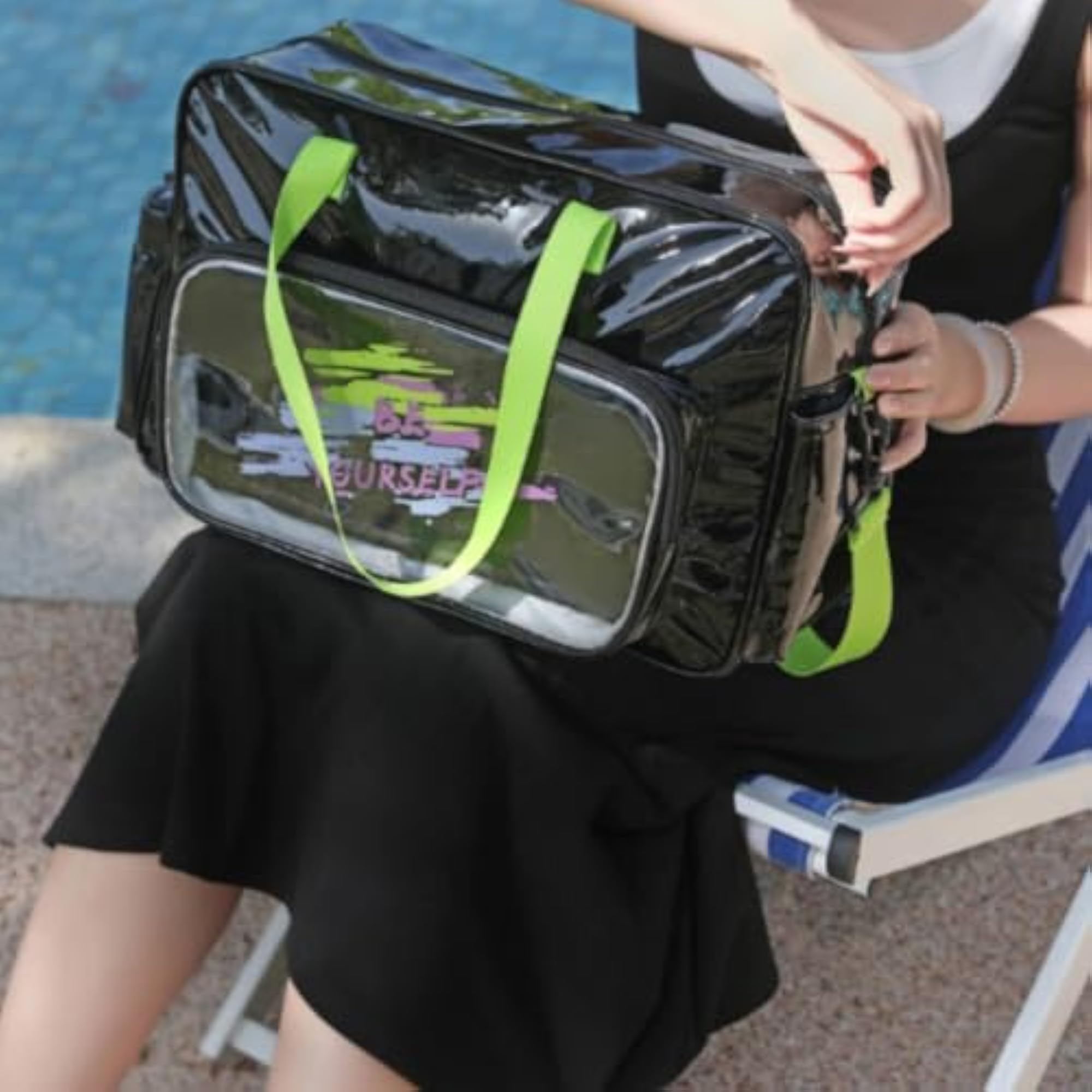 Multi-Compartment Dry Wet Separation Bag for Swimmers, Travel