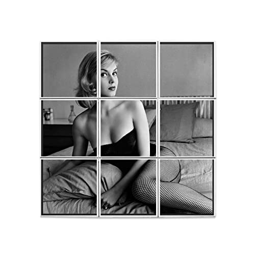 Carreaux céramique vintage 20x20 faïence murale pin-up mannequin 60x60 cm