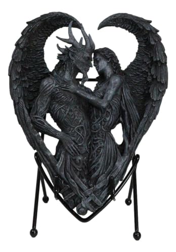 Escultura decorativa Demonio y Lilith 9 pulgadas