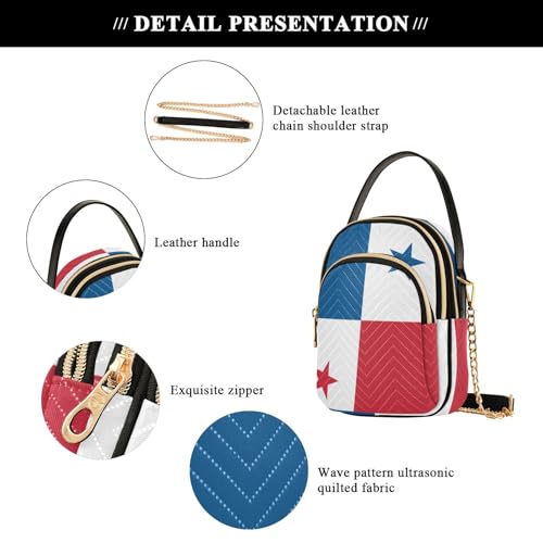 Image of Patriot Flag Cell Phone Purse Crossbody Handbag Durable Shoulder Bag Sturdy Travel Pouch