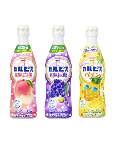 【カルピス (希釈用) 3種 】アソート/完熟白桃・完熟巨峰・トロピカルパイン 各470ml×1本 計3本 セット