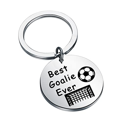 LQRI Soccer Goalie Keychain Goal Keeper Gift Best Goalie Ever Keychain Funny Gifts Soccer Jewelry...