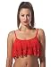 Kenneth Cole Reaction Women's Island Fever Flounce Bikini Top
