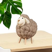 Amazon.co.jp: フェルトの羊の置物, 羊のクリスマスオーナメントウール