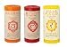 Crystal Journey Pillar Chakra candles bundle of 3 (Sacral Chakra, Root Chakra, Solar Plexus Chakra)