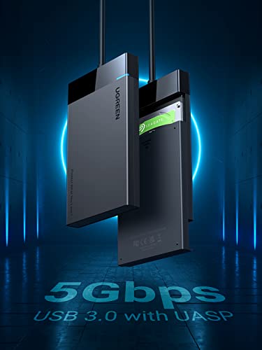 UGREEN Caja externa USB 3.0 para disco 2.5 pulgadas SATA miniatura 2