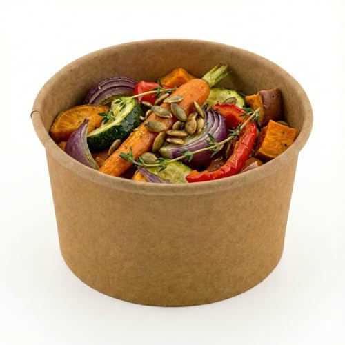 Image of Coppetta 8-Ounce Dessert Cups, 50 Disposable Ice Cream Cups - Lids Sold Separately, Sturdy, Kraft Paper Frozen Yogurt Bowls, For Hot And Cold Foods, Perfect For Gelato Or Mousse - Restaurantware