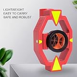Glomora Total Station, Total Station Mini Prism Easy Installation Lightweight Small Prism 17.5mm Offset for Total Station Reflect Retro Prisms and Target Systems