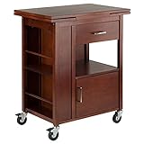 Winsome Gregory Cart Kitchen, Walnut