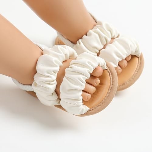 Image of Infant Baby Boys Girls Summer Sandals Party Wedding Dress Flats Shoes Newborn Crib Shoes First Walkers Prewalkers 0-18 Months