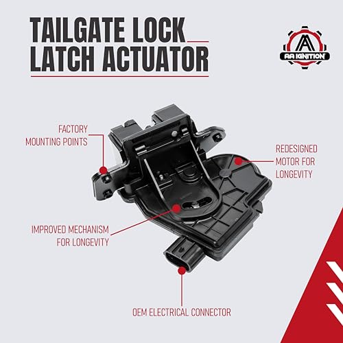 Image of Rear Trunk Lid Latch Lock Actuator Replacement by AA Ignition - Compatible with Scion and Toyota Vehicles - 2008-2019 Highlander, Prius V, RAV4, iQ, xB, xD - Replaces Parts 69350-0E090, 69350-28151