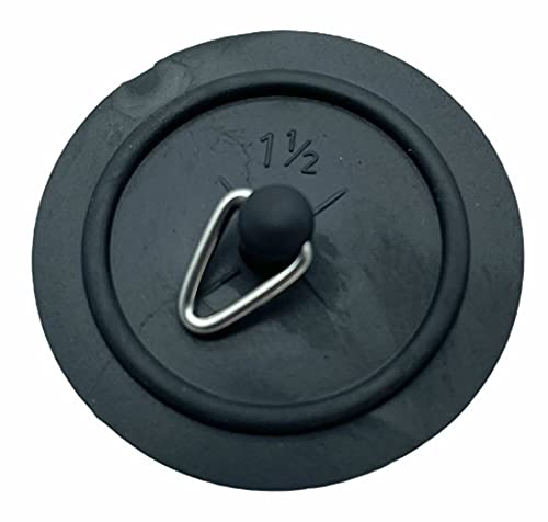 Image of Replacement Basin/Sink Plug (Small 1 1/2" (38mm), Black)