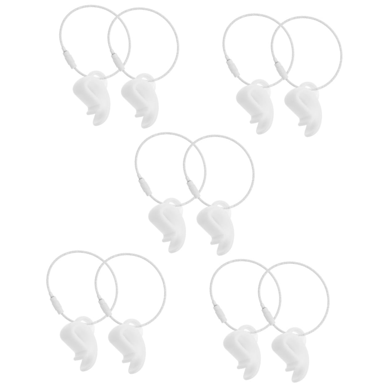 BESPORTBLE 5sets Sturdy Compact Flying Disc Clip Holder Case for Outdoor Sports Wear-Resistant Holder Crossbody Strap Hole 2pcs*5