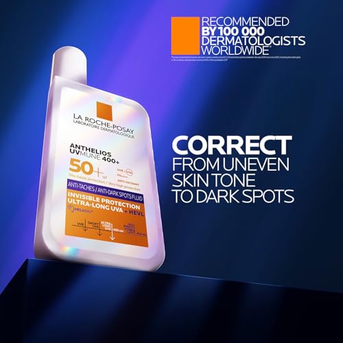 Image of La Roche-Posay Anthelios UVMune Anti-Dark Spot Fluid Sunscreen SPF50+, 50ml | SUN PROTECTION WHILE TARGETTING DARK SPOTS & HYPERPIGMENTATION, ULTRA-LONG UVA PROTECTION, LIGHTWEIGHT SPF 50+ FORMULA