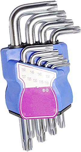 Image of Inditrust 9Pcs L Type Screwdriver Double-End Wrench Set Allen Key Hexagon Torx Star Spanner Key Set Hand Tools Allen Key Set