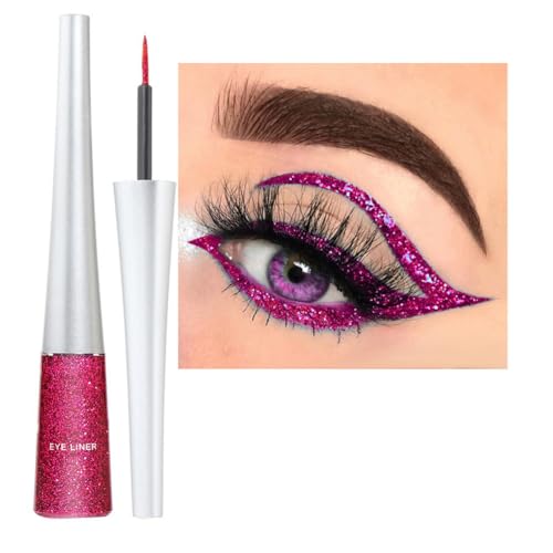 Delineador Líquido Brillante Rose Red Glitter miniatura 1