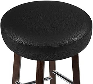 Stool Cover Round Thick Elastic Bar Stool Cover Washable Stool Cushion Slipcover, Round Cushion Cover Chair Protector for Home & Bar (Diameter 30cm)