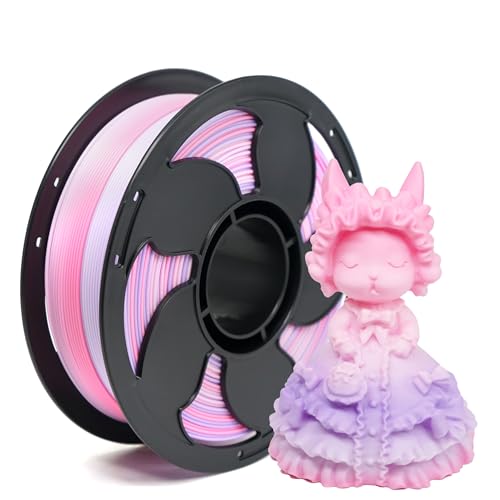 Image of Matte Lilac Purple Rainbow PLA 1.75mm 1kg 500mm /s Speed 3D Printer Filament