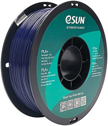 eSUN PLA+ Filament 1.75mm, 3D Printer Filament PLA Plus, Dimensional Accuracy +/- 0.03mm, 1KG Spool (2.2 LBS) 3D Printing Filament for 3D Printers, White