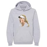 500 LEVEL Peyton Stearns Portrait Men's Hoodie Sweatshirt (Gray, XXX-Large)