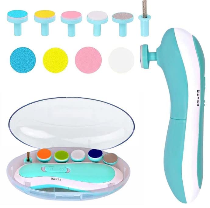 Buy High Baby Nail Trimmer Safe Electric Nail Clippers Kit for Newborn Infant Toddler Kids Toes and Fingernails Care, Polish and Trim (Multi Color)-image-27