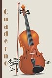  Cuaderno de violín: Cuaderno de violín, cuaderno de papel rayado para la escuela, estudiantes, regalo para niños, niñas, cuaderno de violín, amante del violín