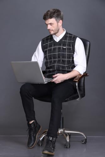 Image of GODFREY Half Sweater for Man Winter Pullover - Sleeveless Men Sweaters