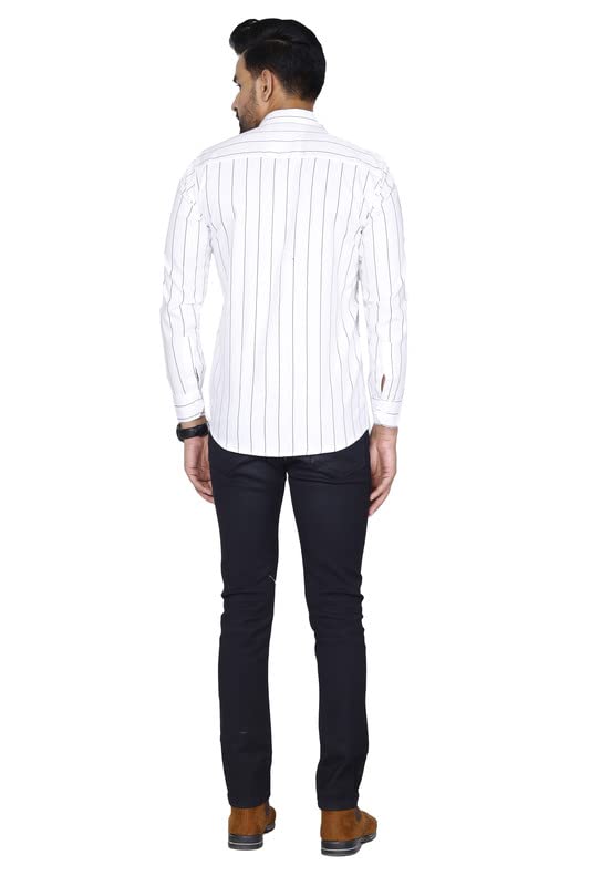 Image of Pure Cotton Solid Slim Fit Semi Casual Shirt for Men's & Boy's (Pack of 1)