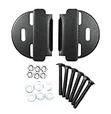 Padlock Protector Heavy Hasp and Handle (Black)