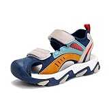 Sandalias cerradas para niños, trekking, verano, exteriores, transpirables, talla 28-41 EU, Tz777 Tblue, 30 EU