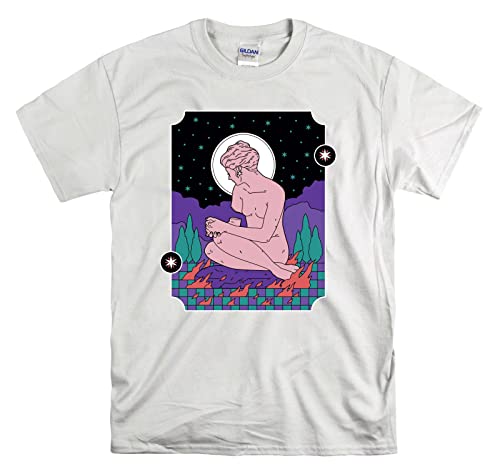 T-Shirt Unisexe Old Magic Statue Blanc en Taille S pour Vos Looks Urbains
