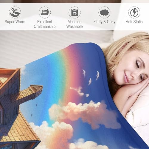 Couvre-lit en flannel douce 180x200 couverture polaire haut confort - 4